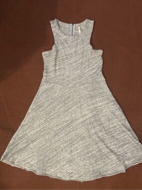 Classic Heather Gray Sleeveless Fit & Flare Dress
